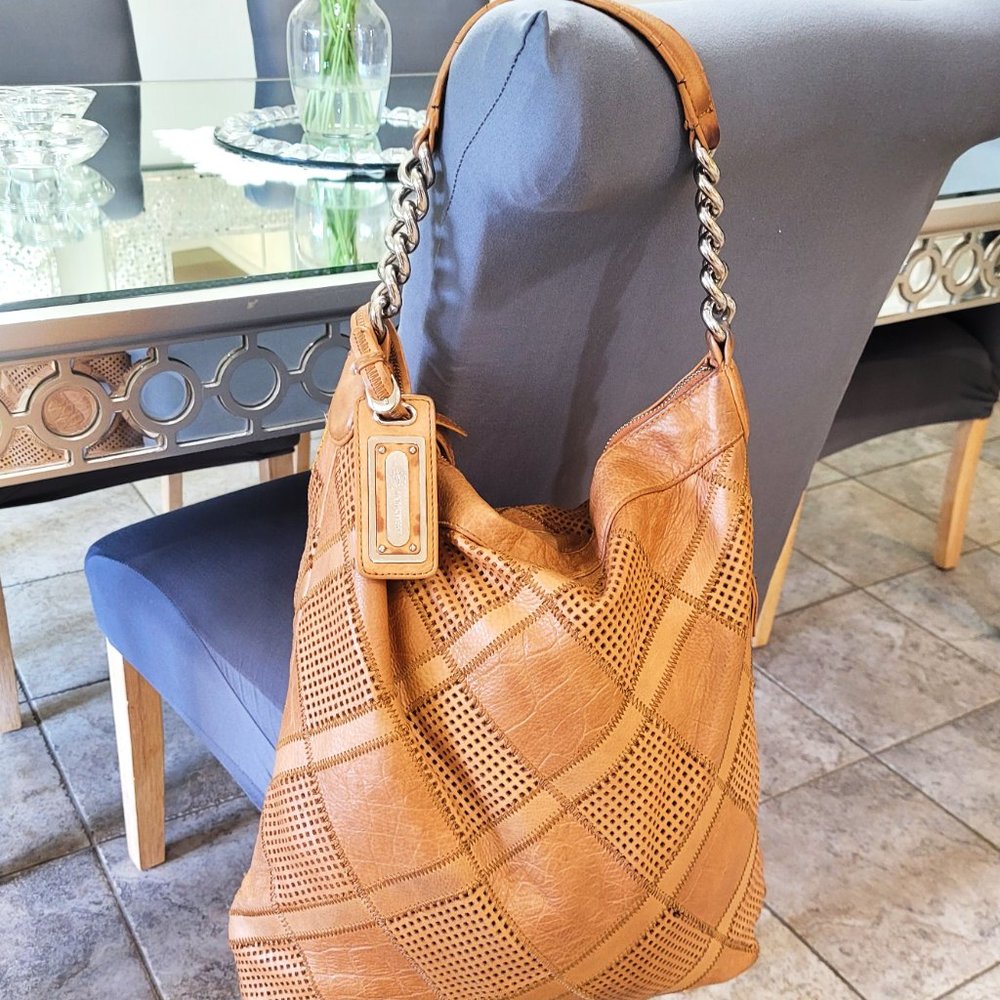 b. makowsky*Very Rare Model*Soft Leather* Extra Large Handbag*  17 X 15.5